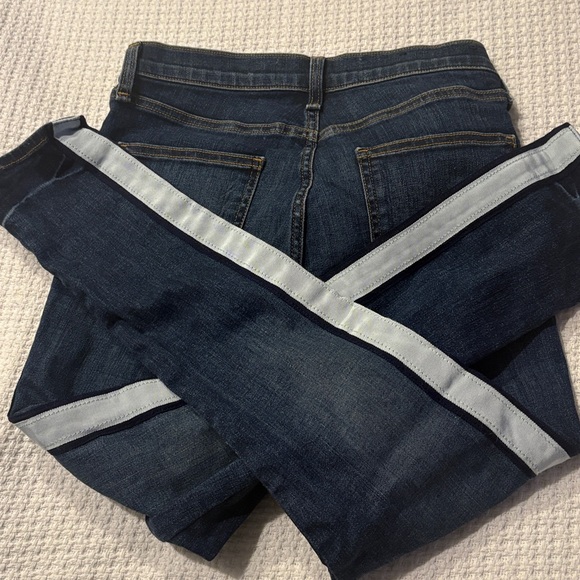 Veronica Beard Debbie skinny jeans Dark Blue  with Light Stripe - Picture 2 of 5